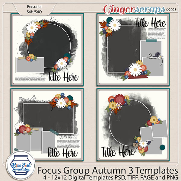 Focus Group Autumn 3 Templates by Miss Fish