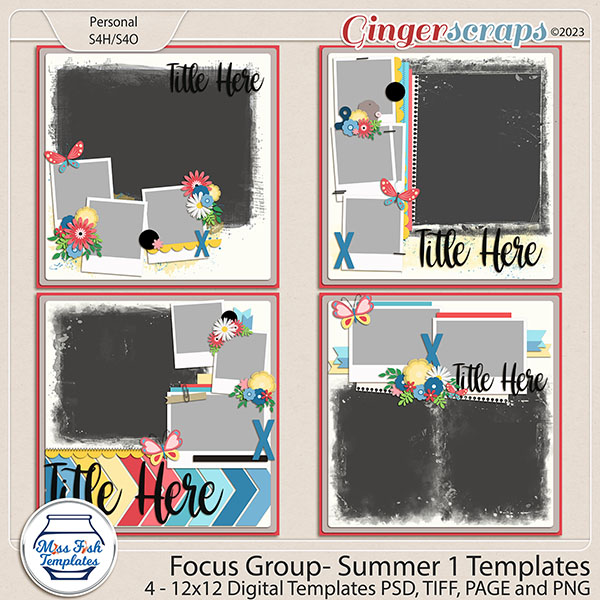 Focus Group Summer #1 Templates by Miss Fish