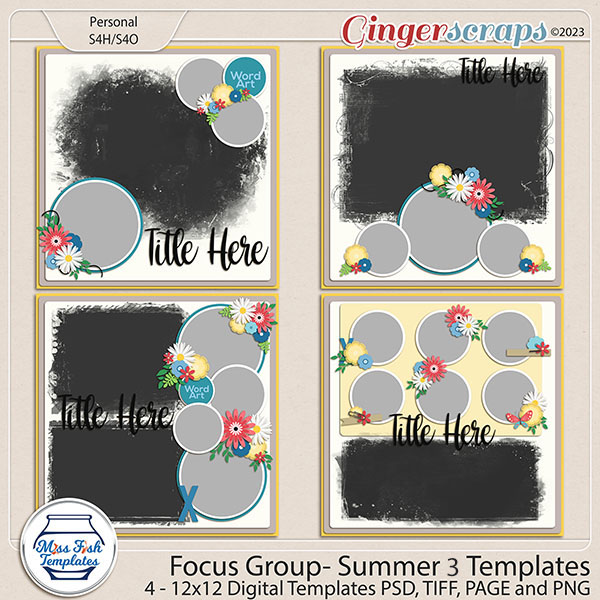 Focus Group Summer #3 Templates by Miss Fish