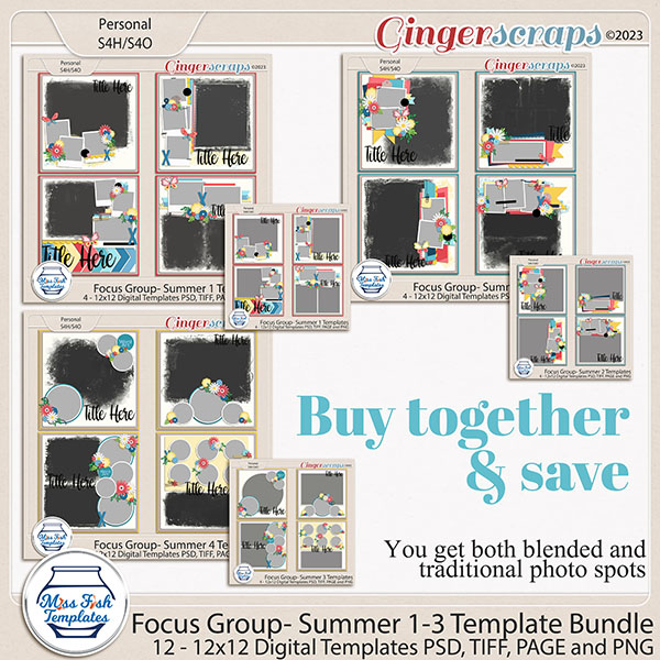 Focus Group Summer Bundle Templates by Miss Fish