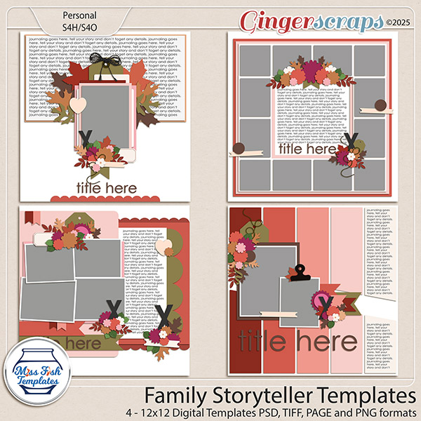 Family Storyteller Templates by Miss Fish 