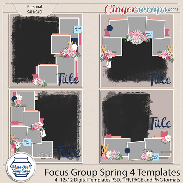 Focus Group Spring 4 Templates by Miss Fish