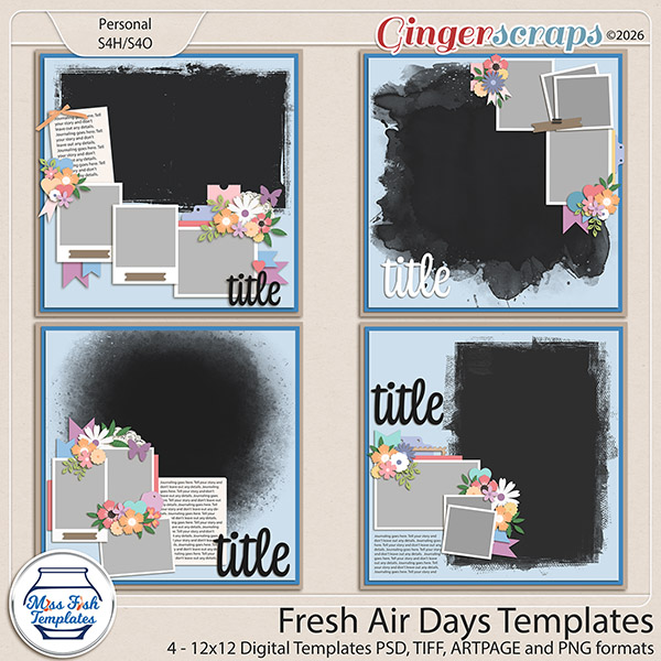Fresh Air Days Templates by Miss Fish