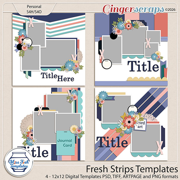 Fresh Strips Templates by Miss Fish 
