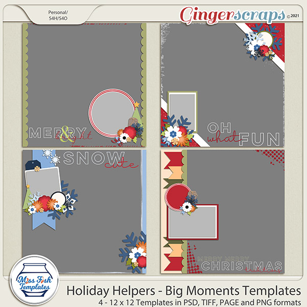 Holiday Helpers: Big Moments Templates by Miss Fish