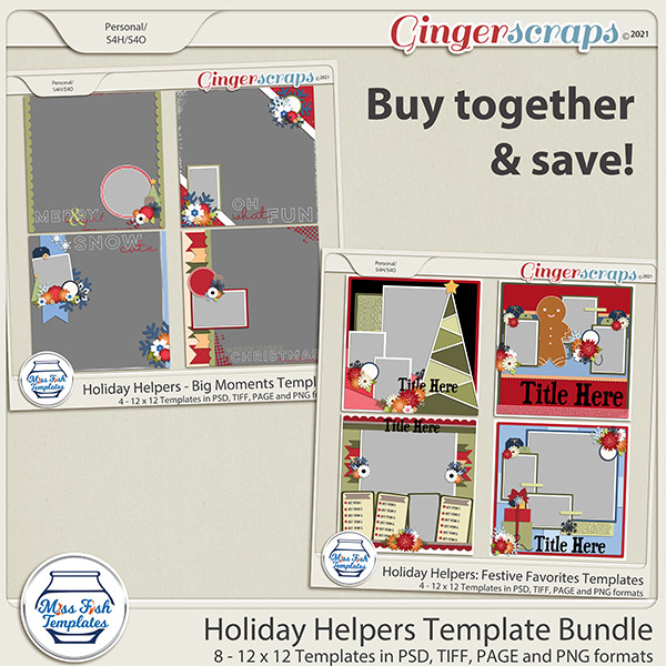 Holiday Helpers Template Bundle by Miss Fish