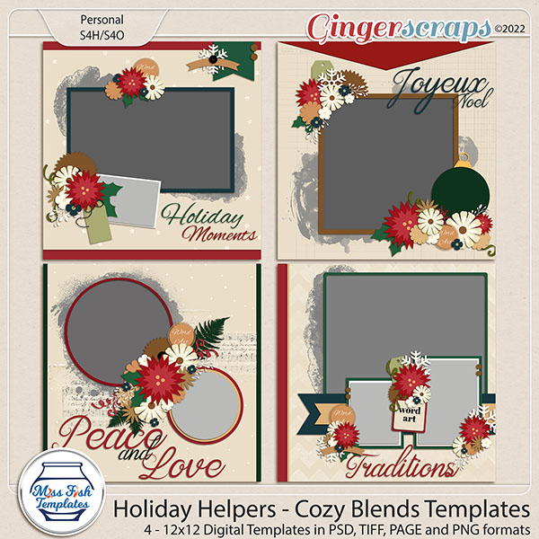 Holiday Helpers - Cozy Blends Templates by Miss Fish