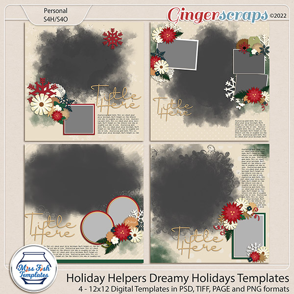 Holiday Helpers - Dreamy Holidays Templates by Miss Fish