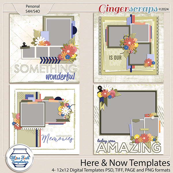 Here & Now Templates by Miss Fish 