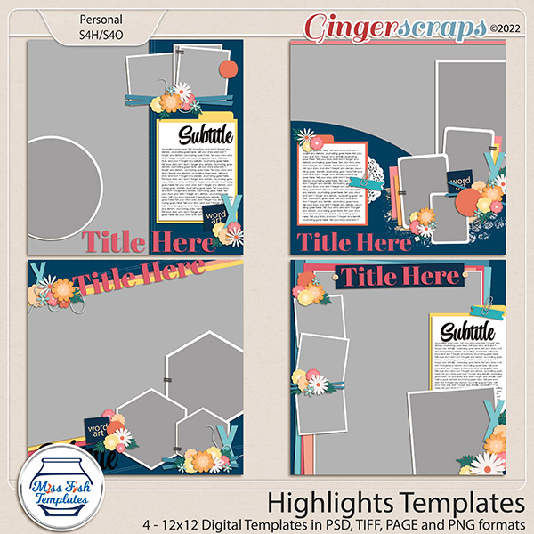 Highlights Templates by Miss Fish