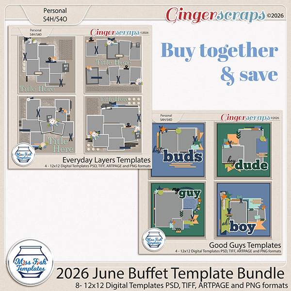 2026 June Buffet Template Bundle by Miss Fish