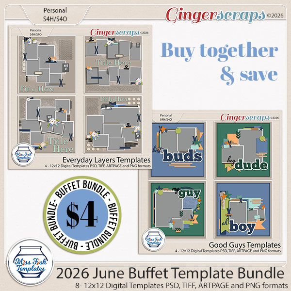 2026 June Buffet Template Bundle by Miss Fish