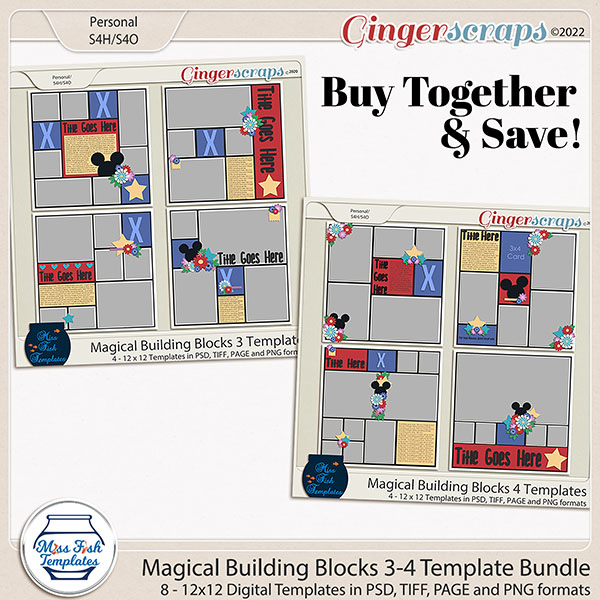 Magical Building Blocks 3-4 Bundle by Miss Fish