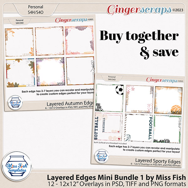 Layered Edges Mini Bundle by Miss Fish