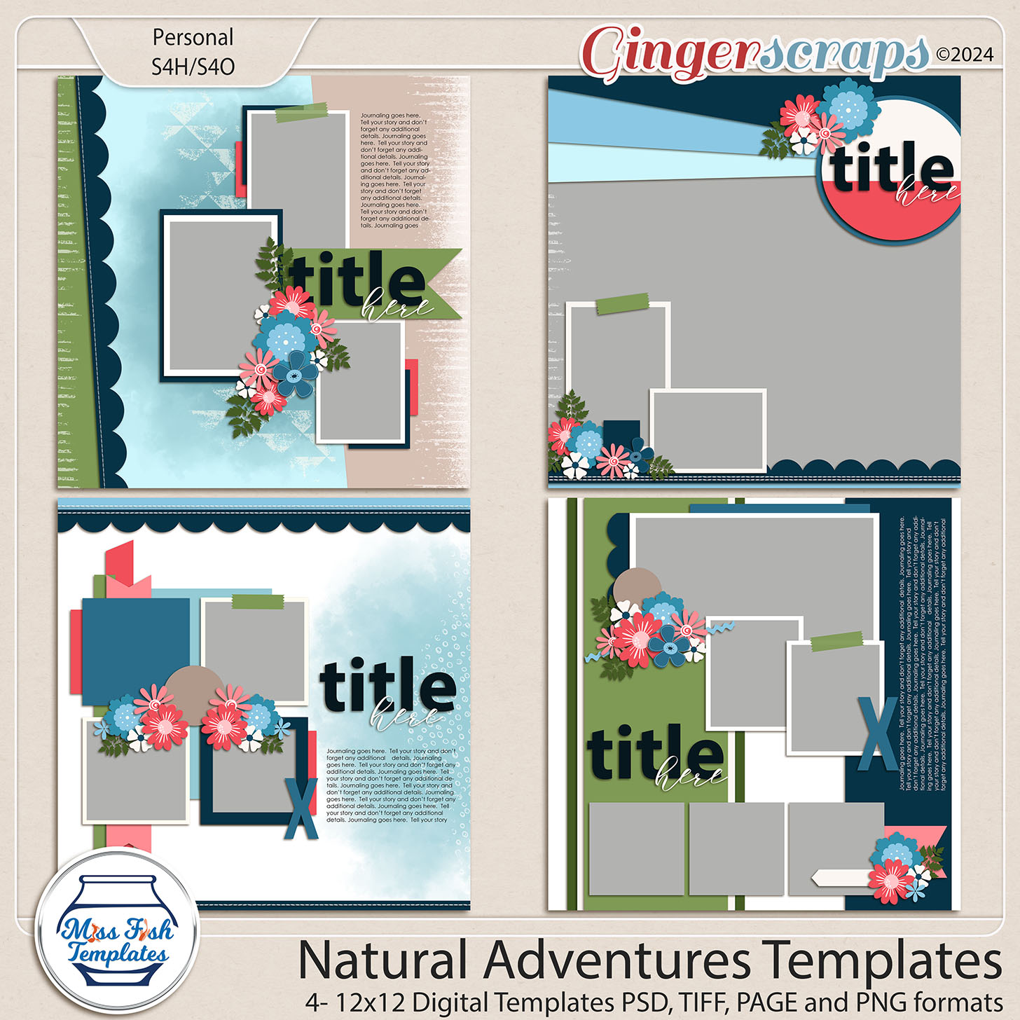 Natural Adventures Templates by Miss Fish