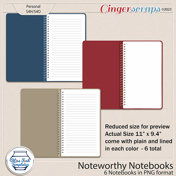 Noteworthy Notebooks by Miss Fish