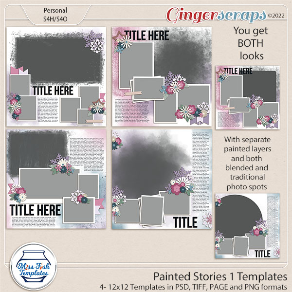 Painted Stories 1 Templates by Miss Fish