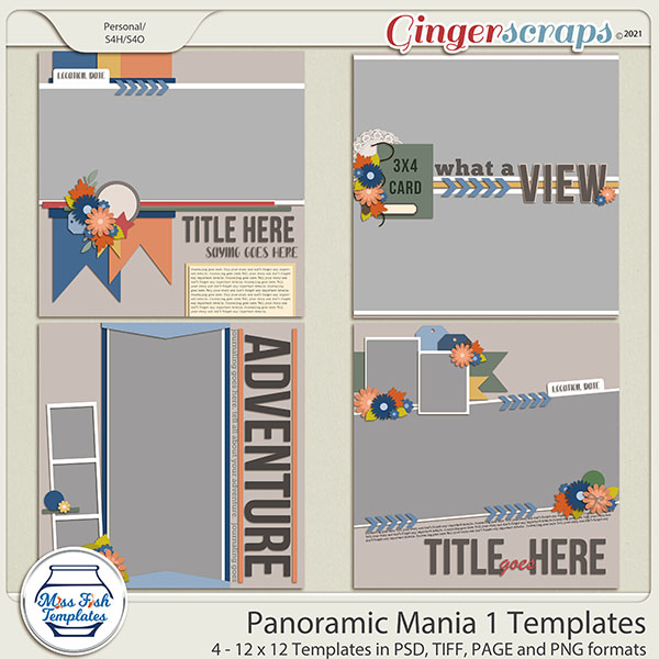 Panoramic Mania 1 Templates by Miss Fish