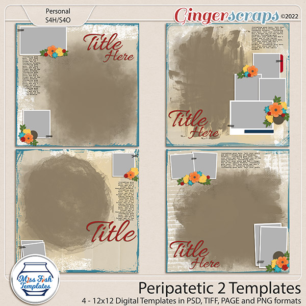 Peripatetic 2 Templates by Miss Fish