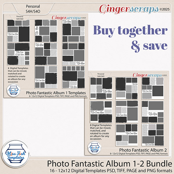 Photo Fantastic Album 1-2 Bundle by Miss Fish