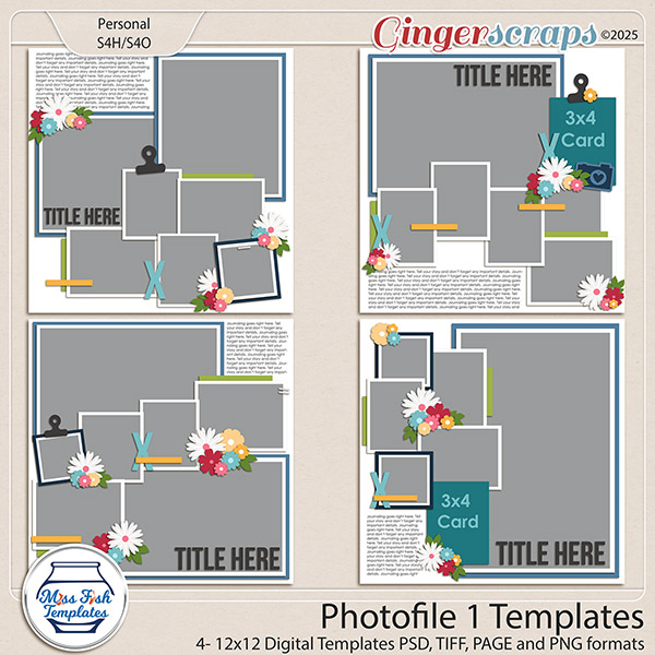 Photofile 1 Templates by Miss Fish