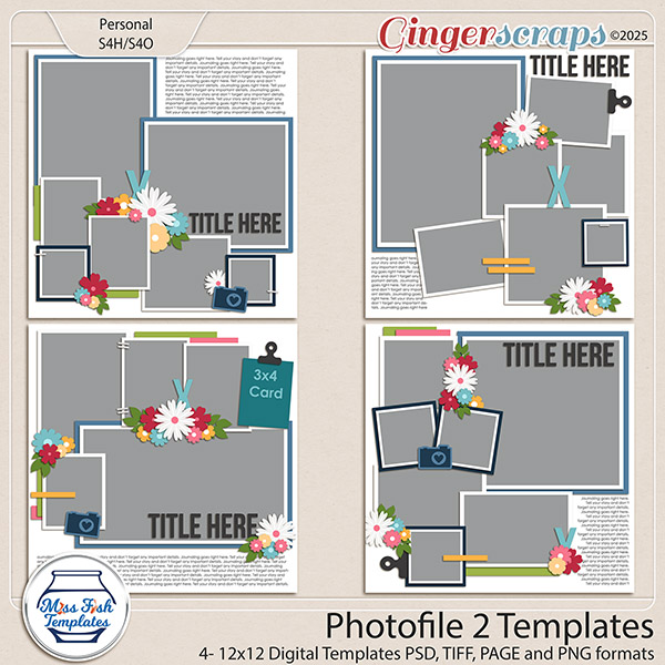 Photofile 2 Templates by Miss Fish