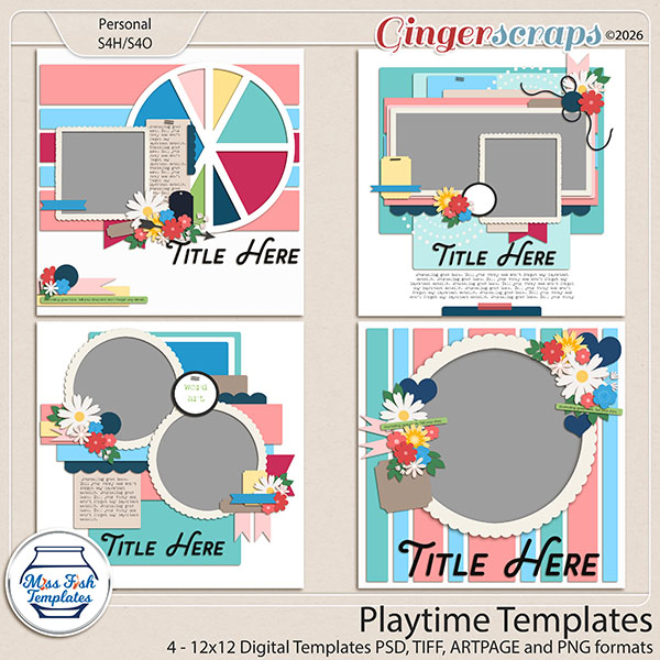 Playtime Templates by Miss Fish