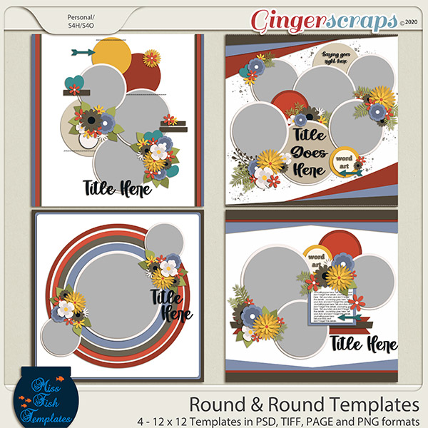 Round and Round Templates by Miss Fish