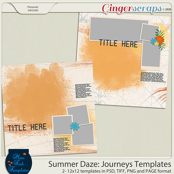 Summer Daze: Journeys Templates by Miss Fish 