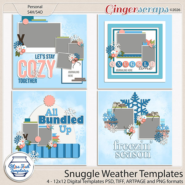 Snuggle Weather Templates by Miss Fish