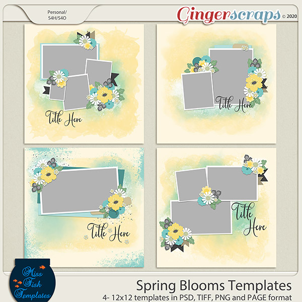 Spring Blooms Templates by Miss Fish
