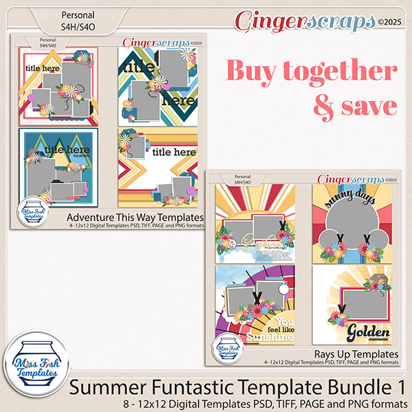 Summer Fantastic Template Bundle 1 by Miss Fish