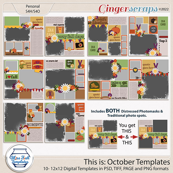 This is: October Templates by Miss Fish