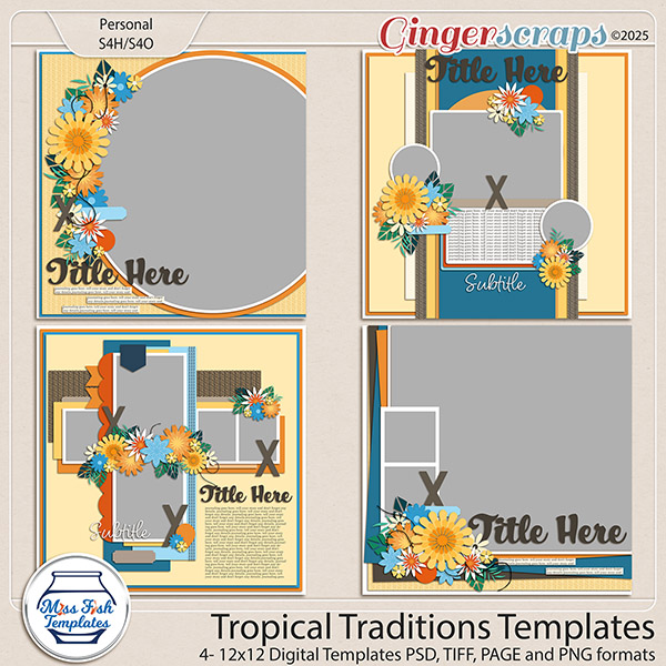 Tropical Traditions Templates by Miss Fish