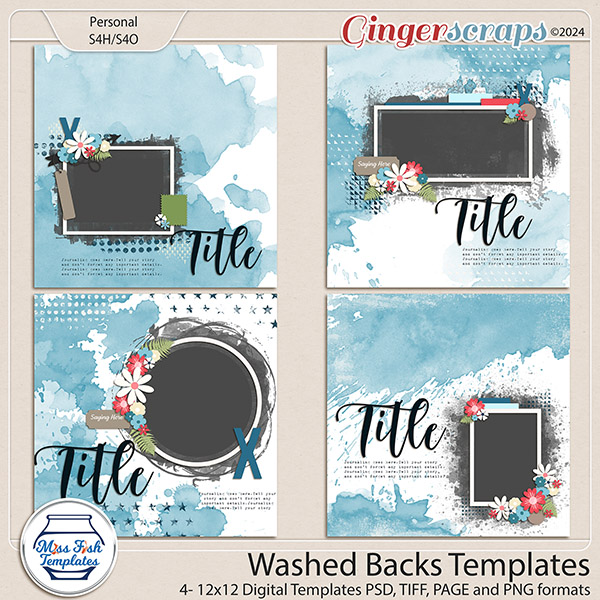 Washed Backs Templates by Miss Fish