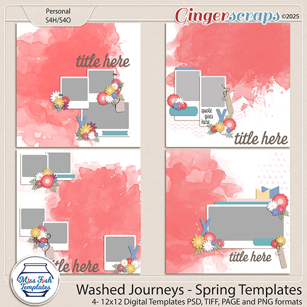 Washed Journey - Spring Templates by Miss Fish