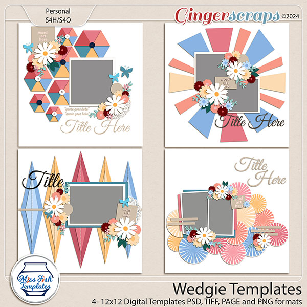 Wedgie Templates by Miss Fish