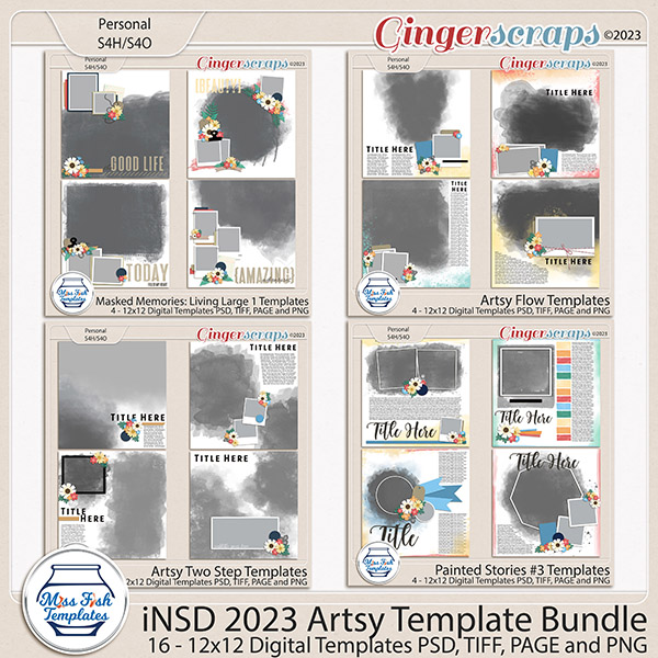 iNSD 2023 Artsy Template Bundle by Miss Fish