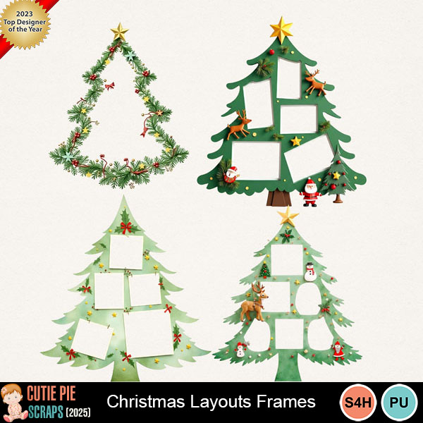 Christmas Layouts Frames 03