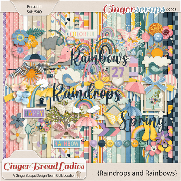 GingerBread Ladies Monthly Mix: Raindrops & Rainbows