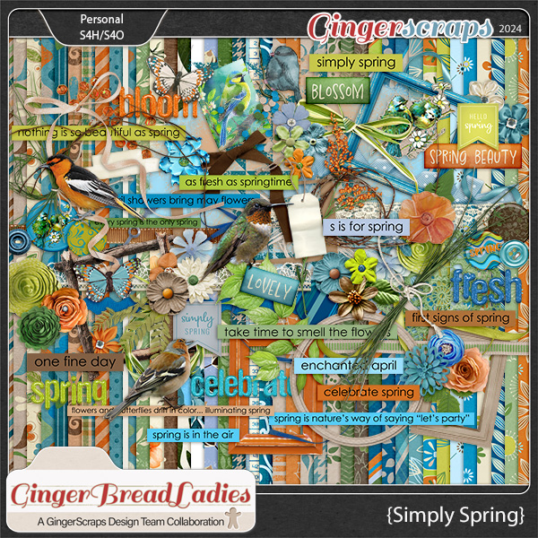 GingerBread Ladies Monthly Mix: Simply Spring {2024}