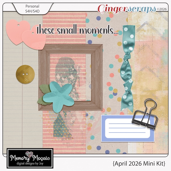 April 2026 Mini Kit by Memory Mosaic