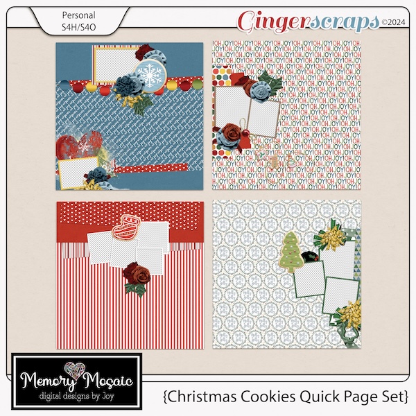 Christmas Cookies Quick Page Set by Memory Mosaic
