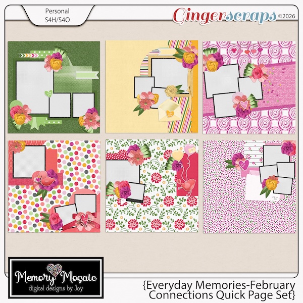Everyday Memories-February: Quick Page Set by Memory Mosaic