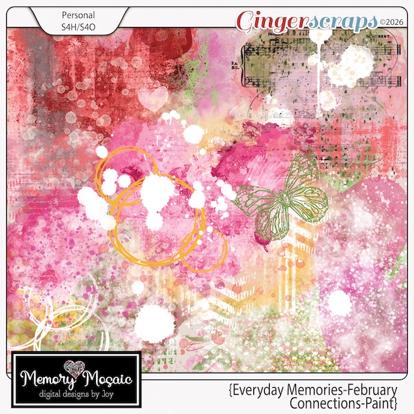 Everyday Memories-February: Connections-Paint by Memory Mosaic