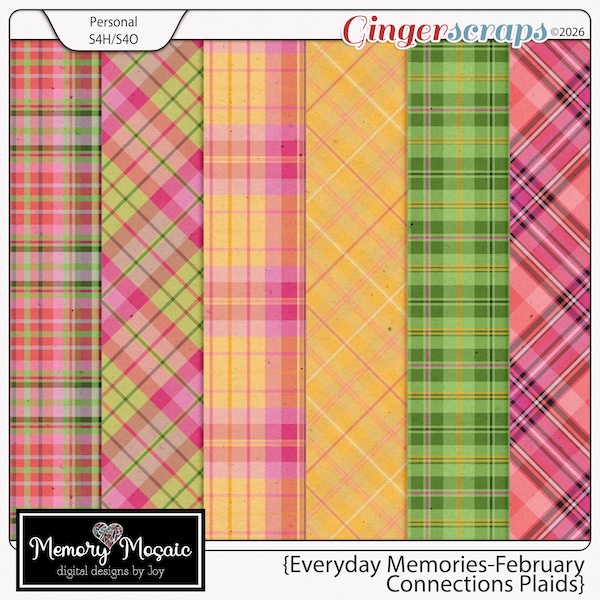 Everyday Memories-February: Connections Plaids by. Memory Mosaic