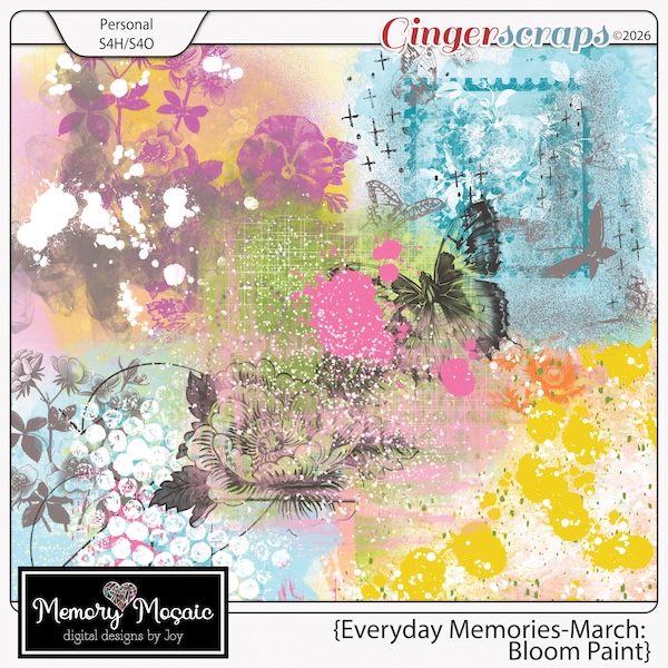 Everyday Memories: March-Bloom Paint by Memory Mosaic