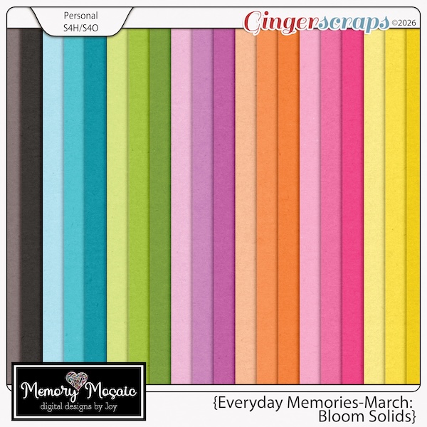 Everyday Memories: March-Solids by Memory Mosaic