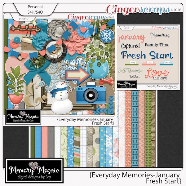 Everyday Memories-January: Fresh Start by Memory Mosaic
