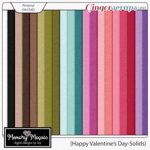 Happy Valentine's Day-Solids by Memory Mosaic